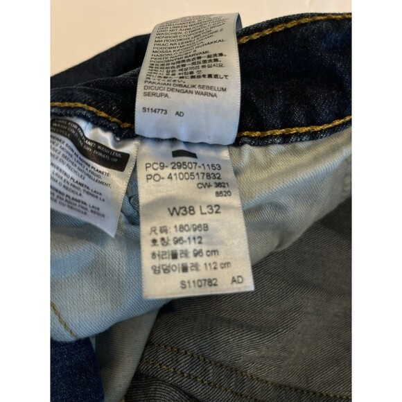 Levi Strauss 502 Jeans Taper Fit Mens Tag Size 38x32 Blue - Picture 5 of 6